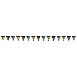 Football Kick It paper flag garland 400 cm