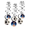 Football Kick It ribbon decoration 6-piece set