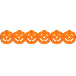 Halloween Halloween Pumpkin paper garland 300 cm