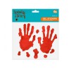 Halloween Bloody Handprint Gel Window Sticker Set