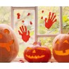 Halloween Bloody Handprint Gel Window Sticker Set