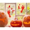 Halloween Bloody Footprint Gel Window Sticker Set