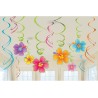 Summer Hawaiian Hawaiian Party Ribbon Decoration Set of 12