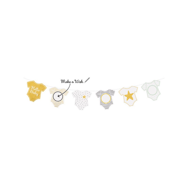 Baby Gold Hello garland 200 cm