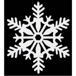 Christmas Snowflake Hanging Decoration, Set of 4