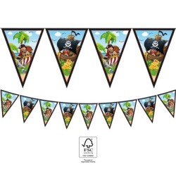 Pirate Island flag bunting FSC 2.3 m