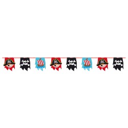 Pirate Ship flag garland 4 m