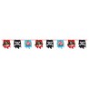 Pirate Ship flag garland 4 m