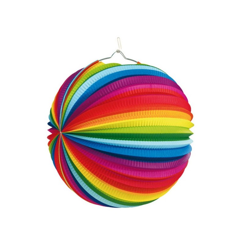 Colour Rainbow Lantern 25 cm