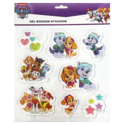 Paw Patrol Heart Gel Window Sticker Set