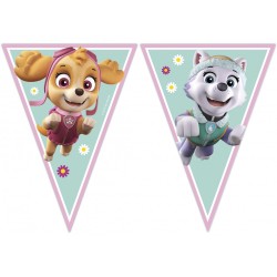 Guirlande de drapeaux Skye et Everest de Paw Patrol