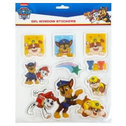 Ensemble d'autocollants en gel pour fenêtre Paw Patrol Star