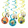 Ensemble de décoration en ruban Minions Hourra 6 pièces