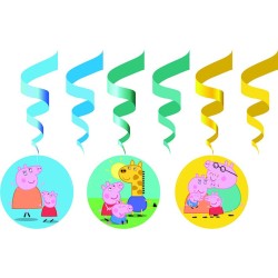 Peppa Pig Hug ribbon decoration 6 pcs set