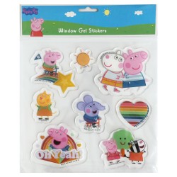 Peppa Pig gel window sticker set