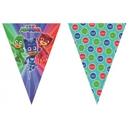 Chaîne de drapeaux PJ Masks Trio 2,3 m