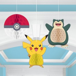 Pokémon Thunder 3-piece paper lantern set