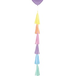 Colour Rainbow balloon ribbon + balloon weight holder