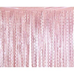 Colour B&C Silver Stars Pink Star Curtain 2 m