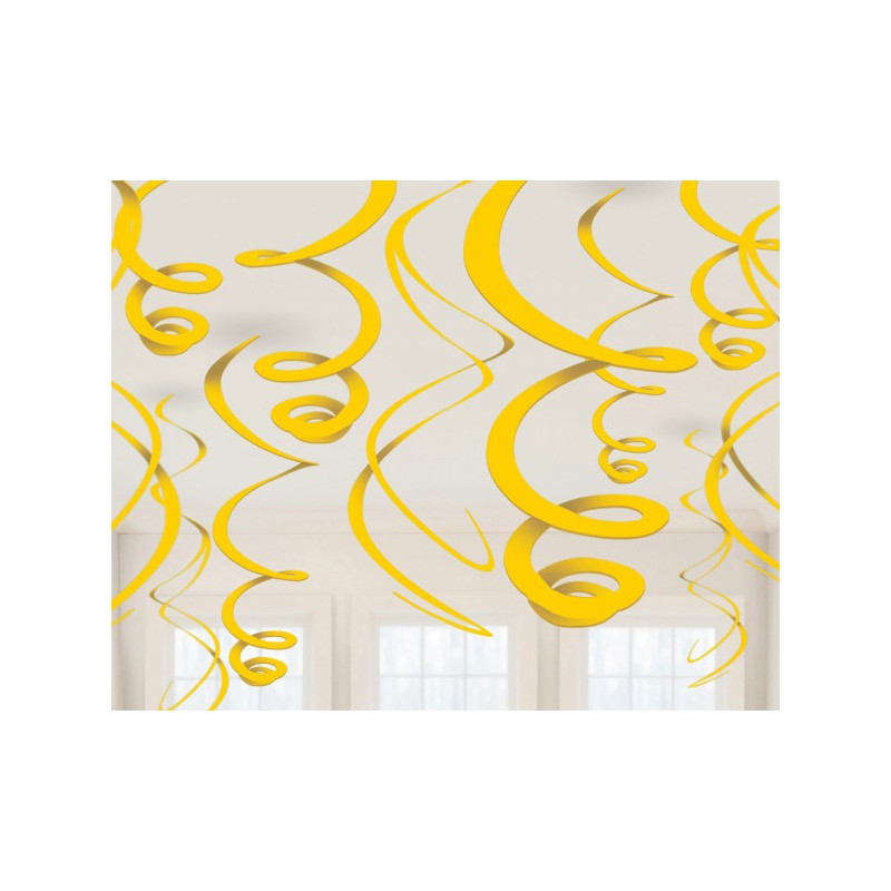 Ensemble de décoration de noeud jaune de couleur jaune avec 12 pièces