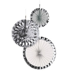 Colour Silver Brush, Silver Hanging Decoration 3-piece Set