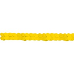 Colour Sunshine Yellow, Yellow Paper Garland 365 cm