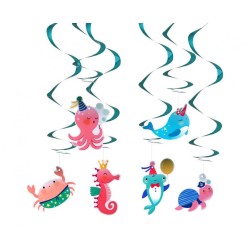 Ocean Underwater World, Ribbon Decoration 6 pcs