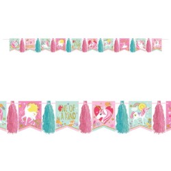 Unicorn Magical fringed garland 304 cm