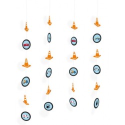 On the Road On the road hanging decoration set of 4