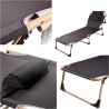 Lit pliant de champ touristique canada 193 cm gris