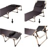 Lit pliant de champ touristique canada 193 cm gris