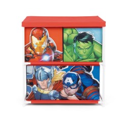 Étagère à jouets Avengers avec 3 compartiments 53x30x60 cm