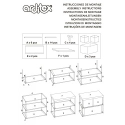 Avengers Toy storage rack with 3 compartments 53x30x60 cm