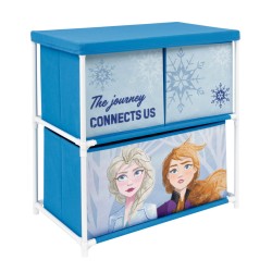 Support de rangement pour jouets Disney Frozen Journey avec 3 compartiments 53x30x60 cm