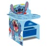 Ensemble chaise et bureau en bois avec rangement pour jouets Disney Lilo et Stitch