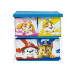 Étagère de rangement pour jouets Paw Patrol avec 3 compartiments 53x30x60 cm