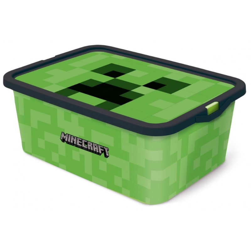 Boîte de rangement en plastique Minecraft 13 L