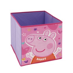 Coffre de rangement pour jouets Peppa Pig 31×31×31 cm