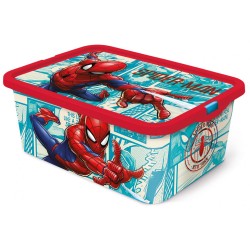 Boîte de rangement en plastique Spiderman 13 L