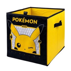 Coffre de rangement pour jouets Pokémon Pikachu 33x33x37 cm