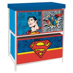 Étagère à jouets Superman 3 compartiments 53x30x60 cm