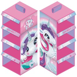 Organisateur de placard suspendu Unicorn Sparkle 4 pièces