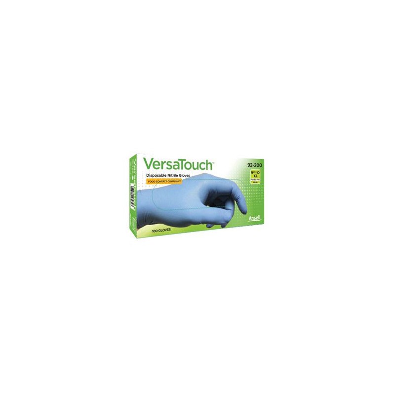 VersaTouch® Ansell 92-200 disposable nitrile glove, size 6.5-7 (S), 100 pieces