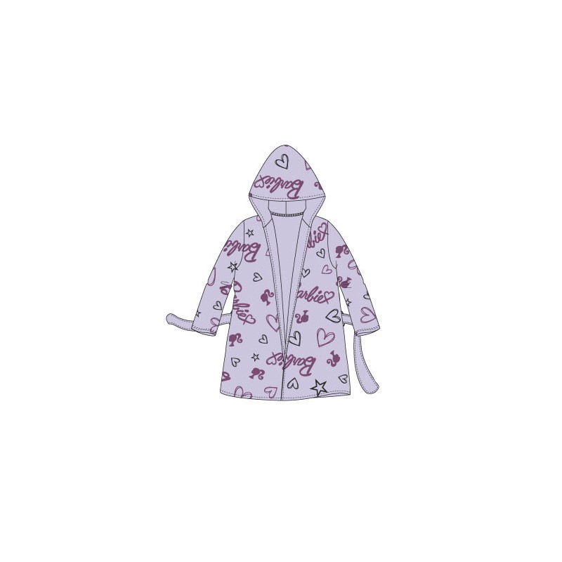 Barbie Love kids bathrobe 4-10 years