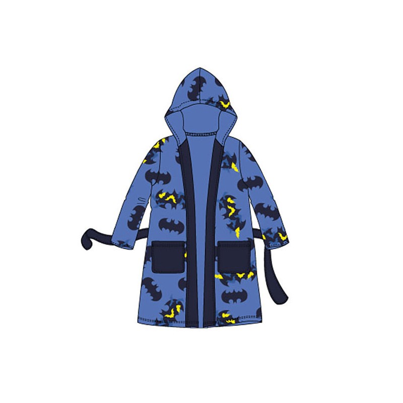 Peignoir Batman Bleu Enfant 3-8 Ans