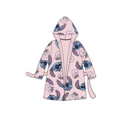 Peignoir Enfant Disney Lilo et Stitch Corail 6-12 Ans