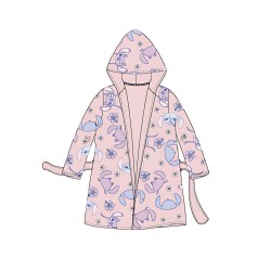 Peignoir Hibiscus Disney Lilo et Stitch pour enfants de 3 à 8 ans