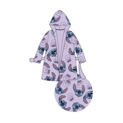 Disney Lilo and Stitch Purple children's bathrobe 6-12 years