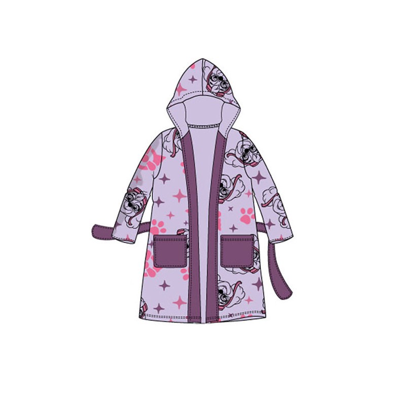 Peignoir violet pour enfants Paw Patrol 3-6 ans