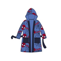 Peignoir Spiderman Bleu Clair Enfant 3-8 Ans